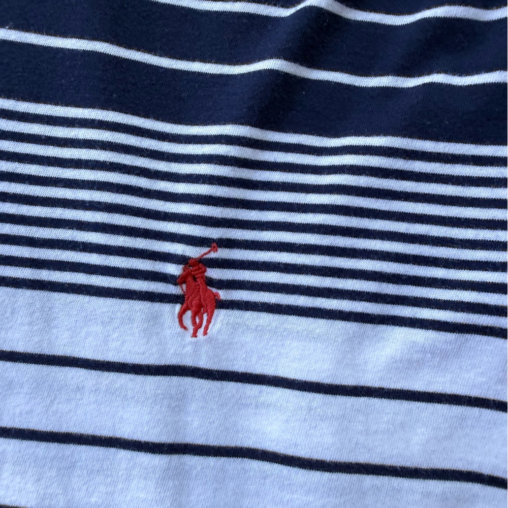 Polo by Ralph Lauren Navy and White Striped Hoodie - Picture 4 of 4